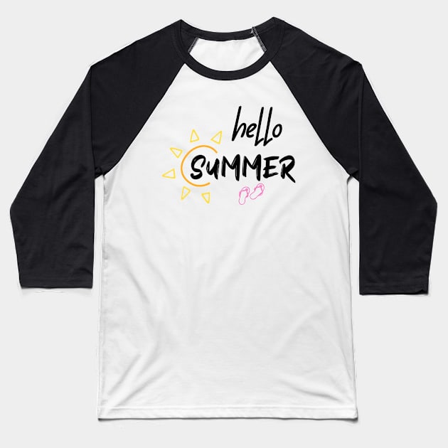 goodbye school hello summer vibes Baseball T-Shirt by Ras-man93